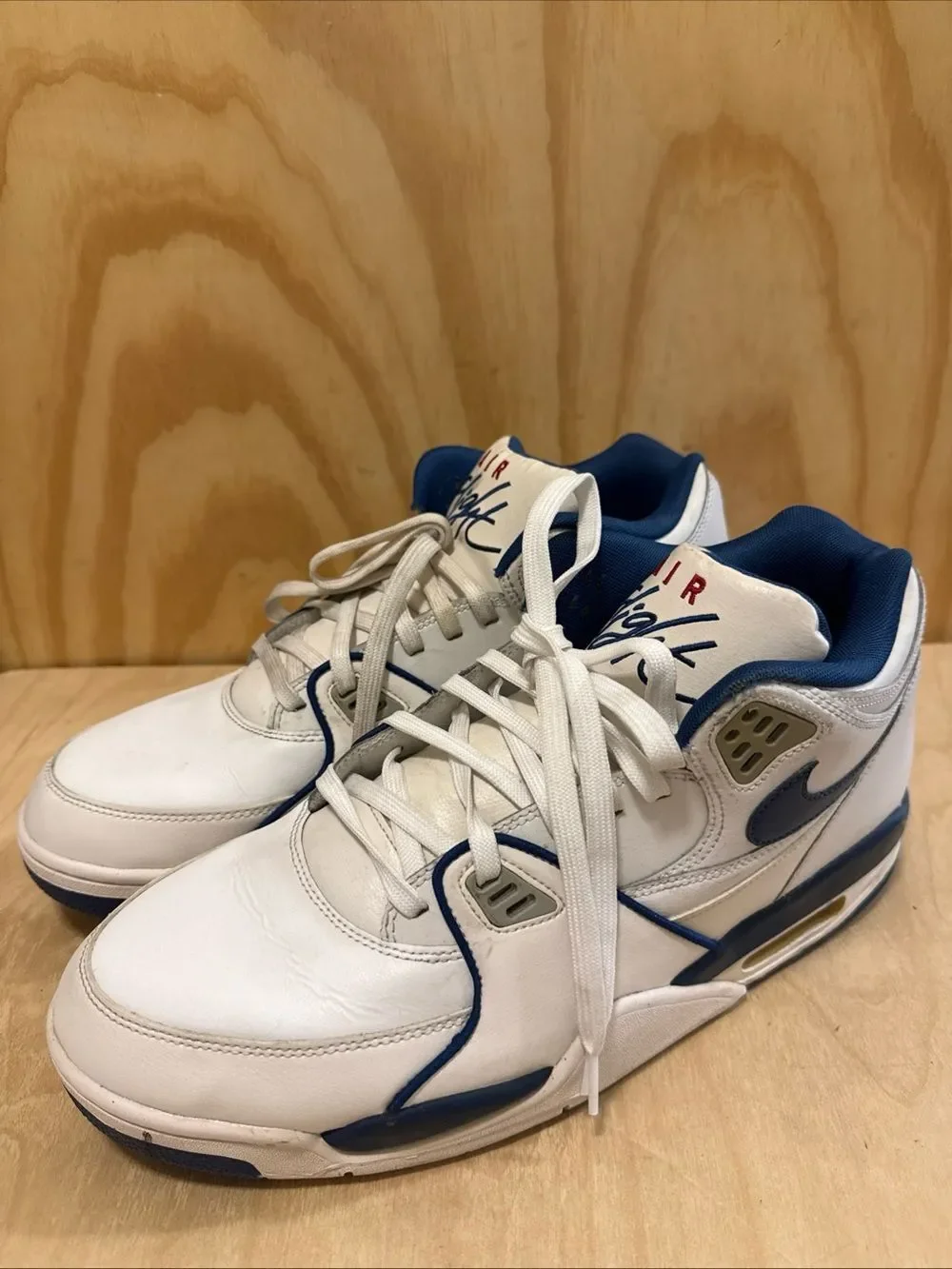 Nike Air Flight 89 CN5668-101 2020 Retro True Blue White Dark Royal Varsity Red